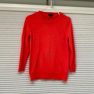 Poppy Orange JCrew sweater